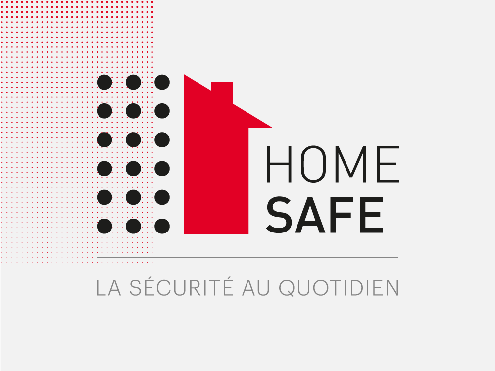 Logo Home Safe - nom de l'engagement sécurité de Menard France