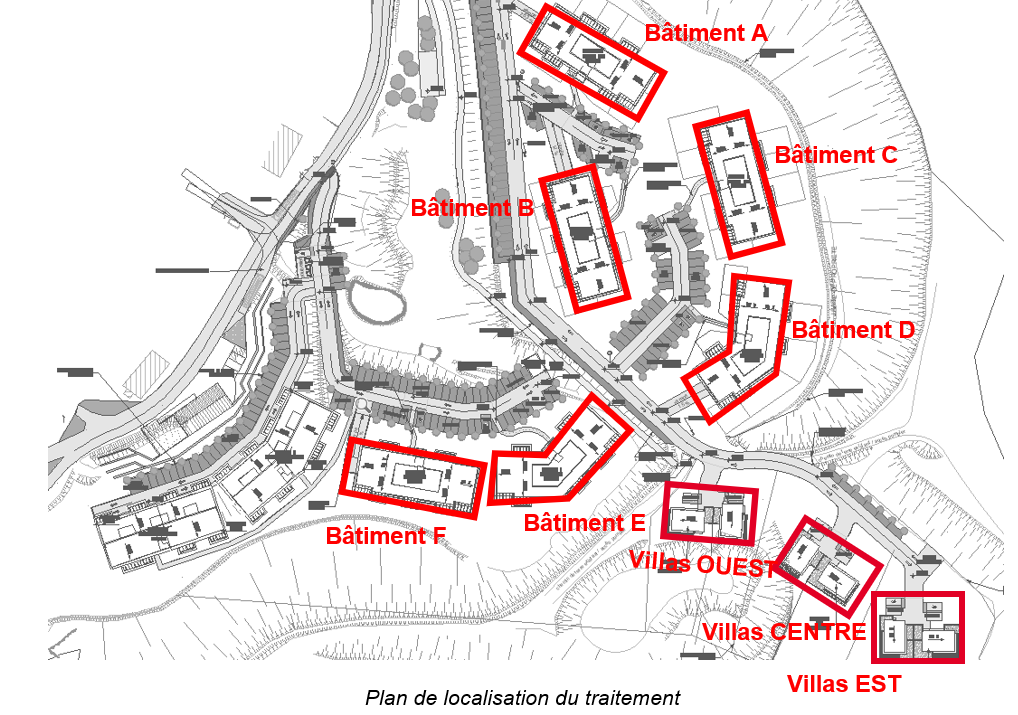 Plan de localisation du traitement